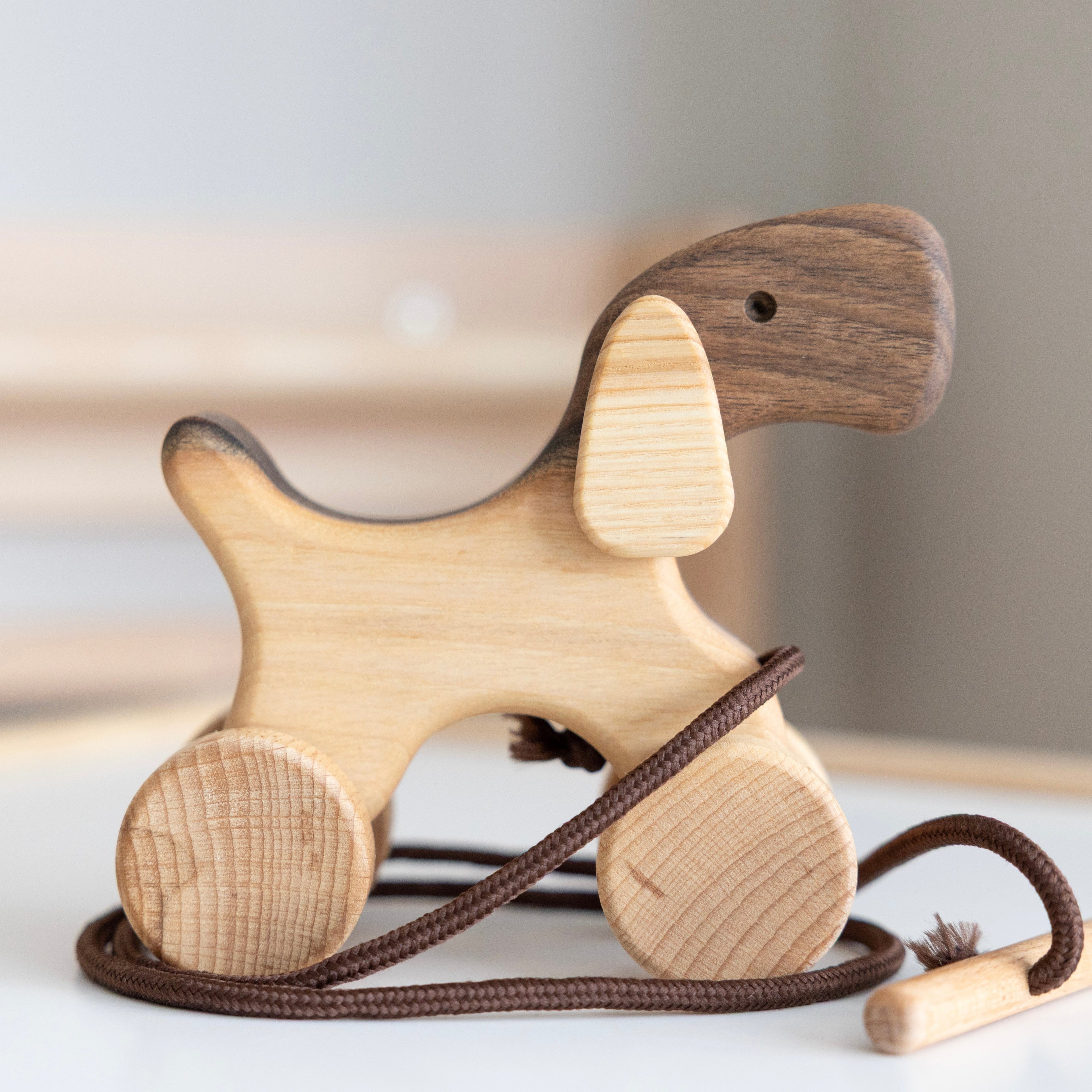 Wooden Pull Along Animal