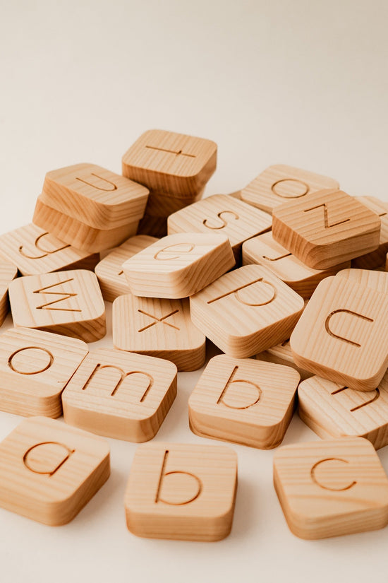 Wooden Alphabet Cubes