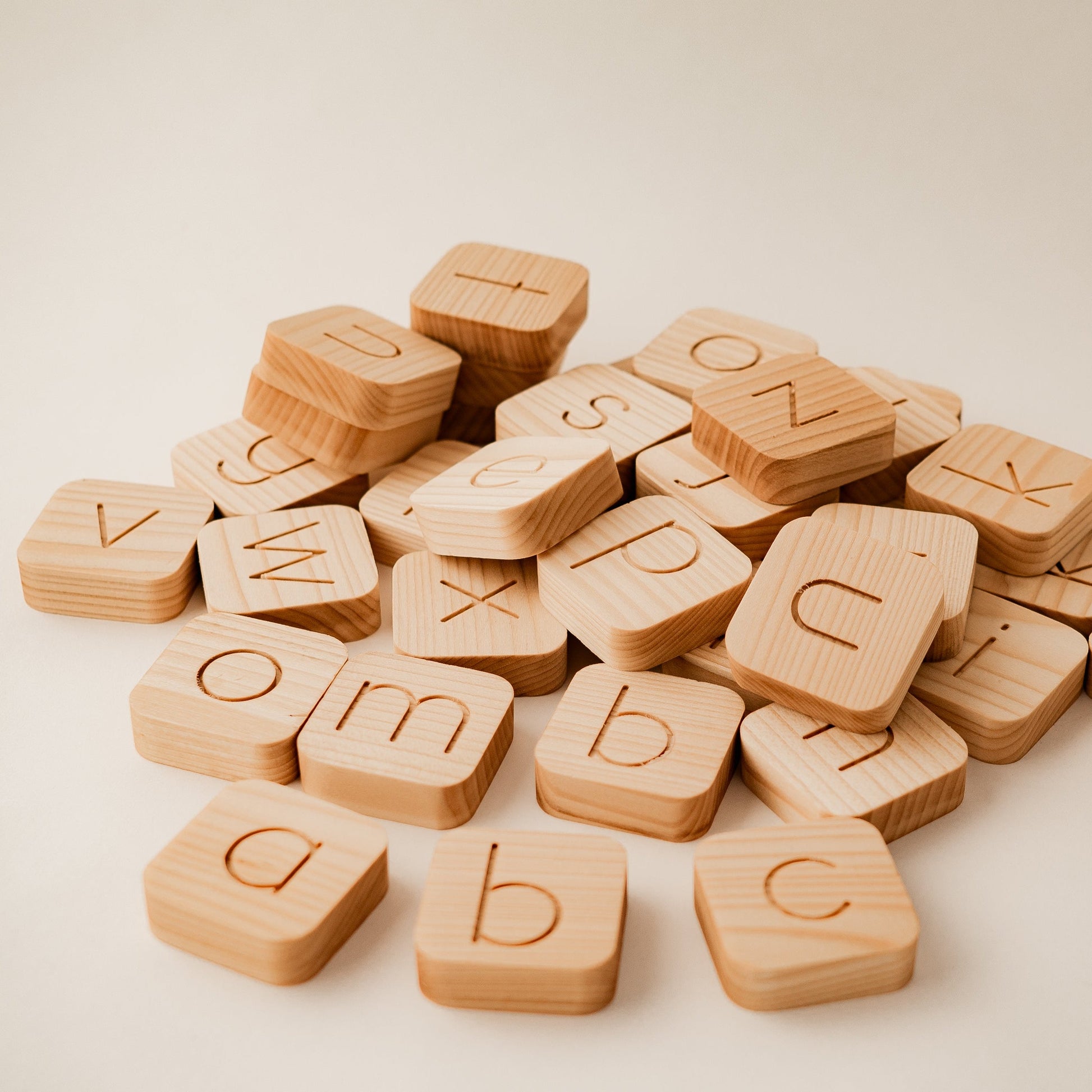 Wooden Alphabet Cubes