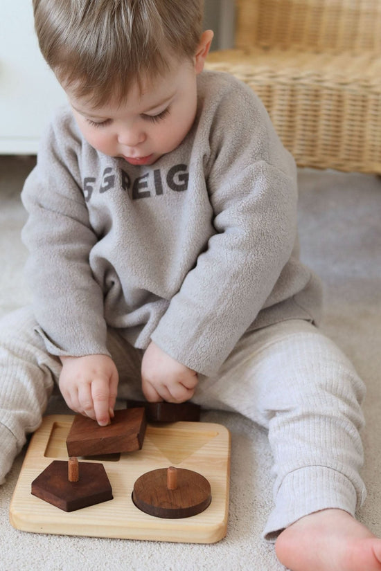 4 Piece Peg Wooden First Shape Puzzle