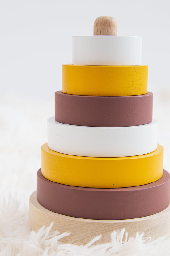 Perfectly Imperfect Forest Wooden Stacking Pyramid
