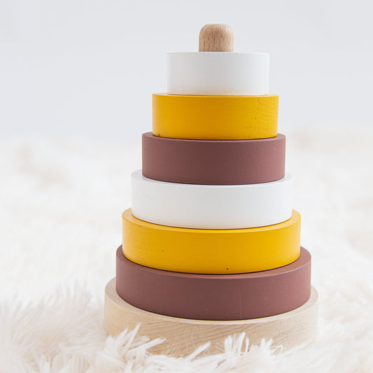 Perfectly Imperfect Forest Wooden Stacking Pyramid