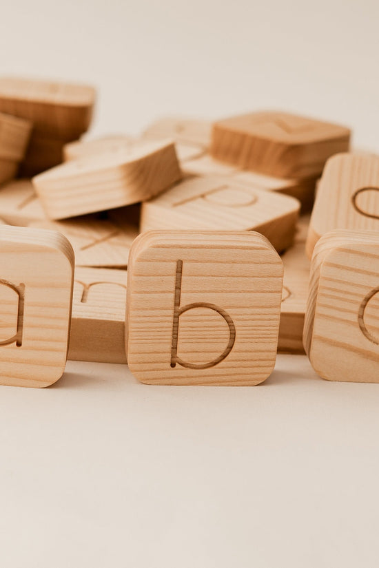 Wooden Alphabet Cubes