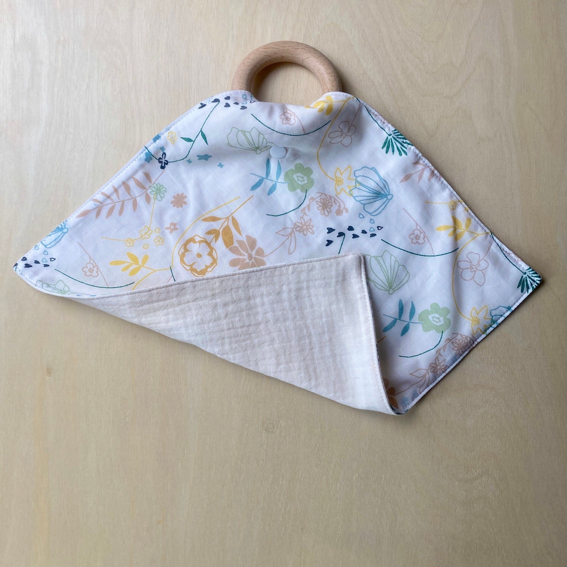 Baby Muslin Teether, Cotton Cuddle Cloth,