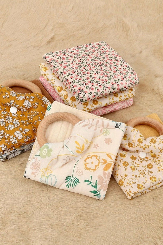 Baby Muslin Teether, Cotton Cuddle Cloth,