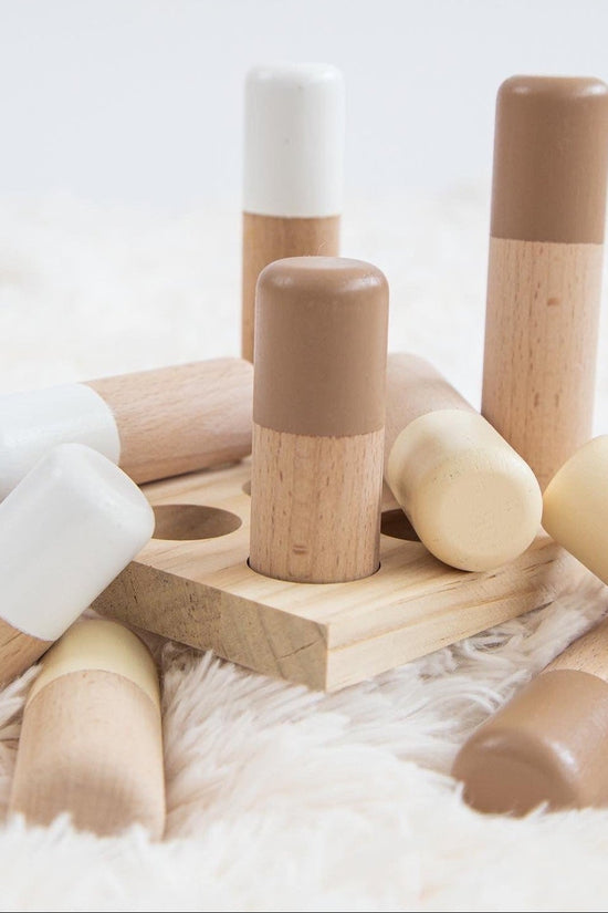 Sand Wooden Stacking Pyramid