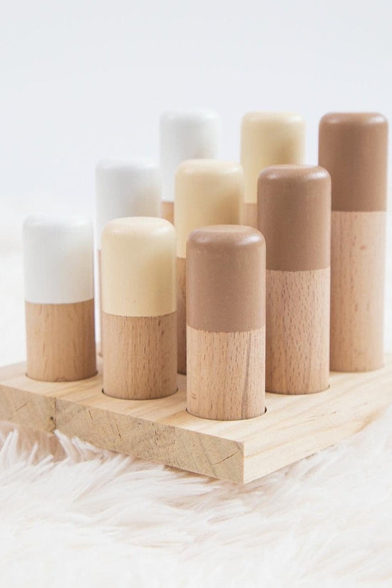 Sand Wooden Stacking Pyramid