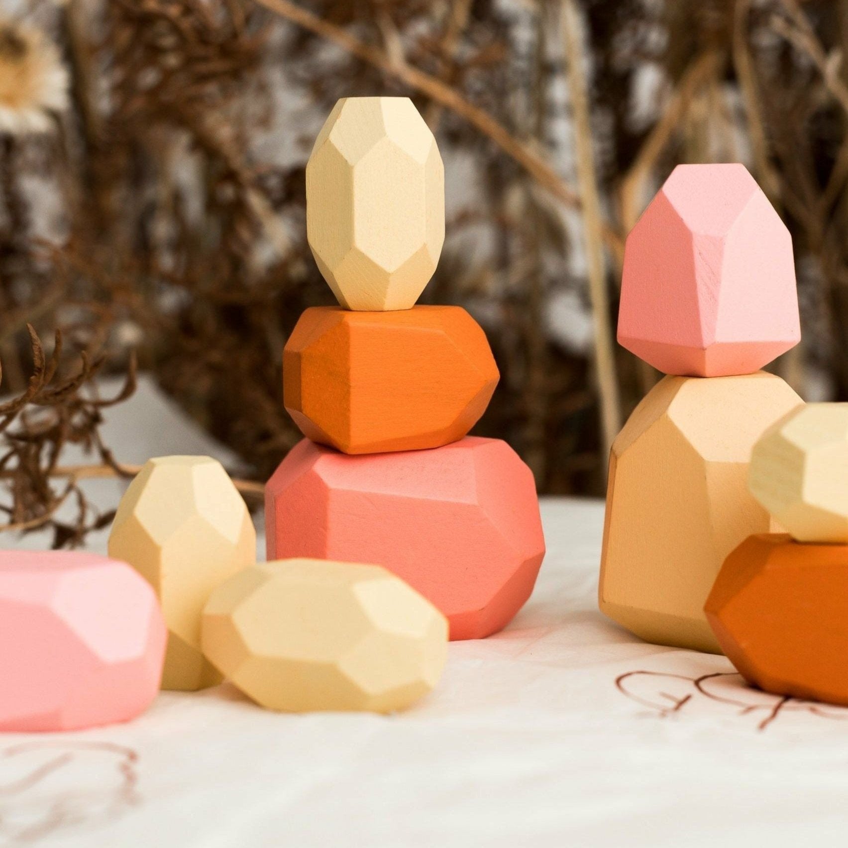 Wooden Stacking Stones